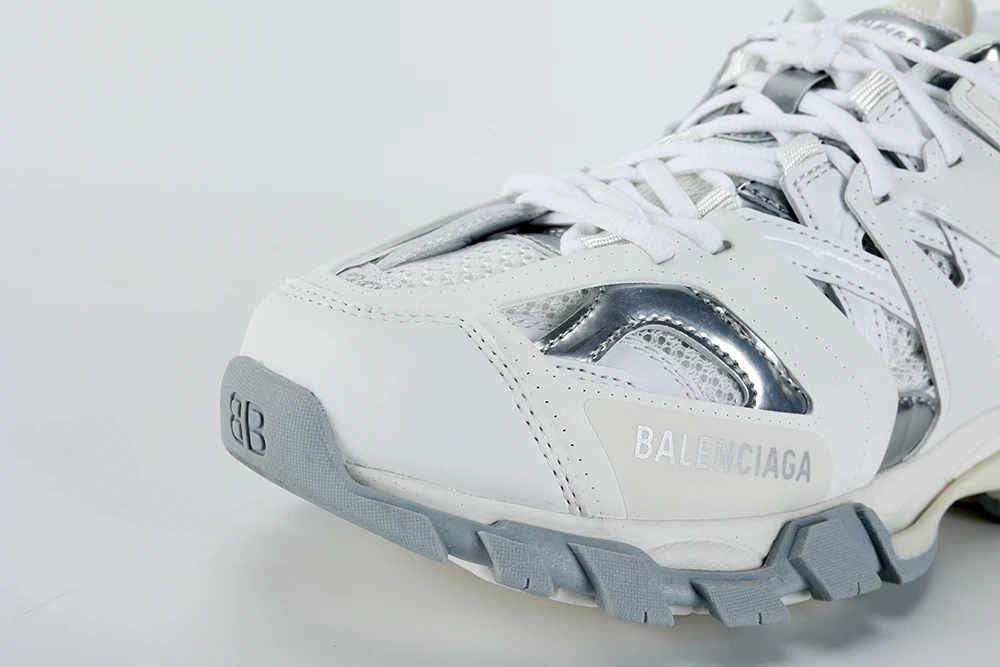 BALENCIAGA Track Sneaker White & Silver