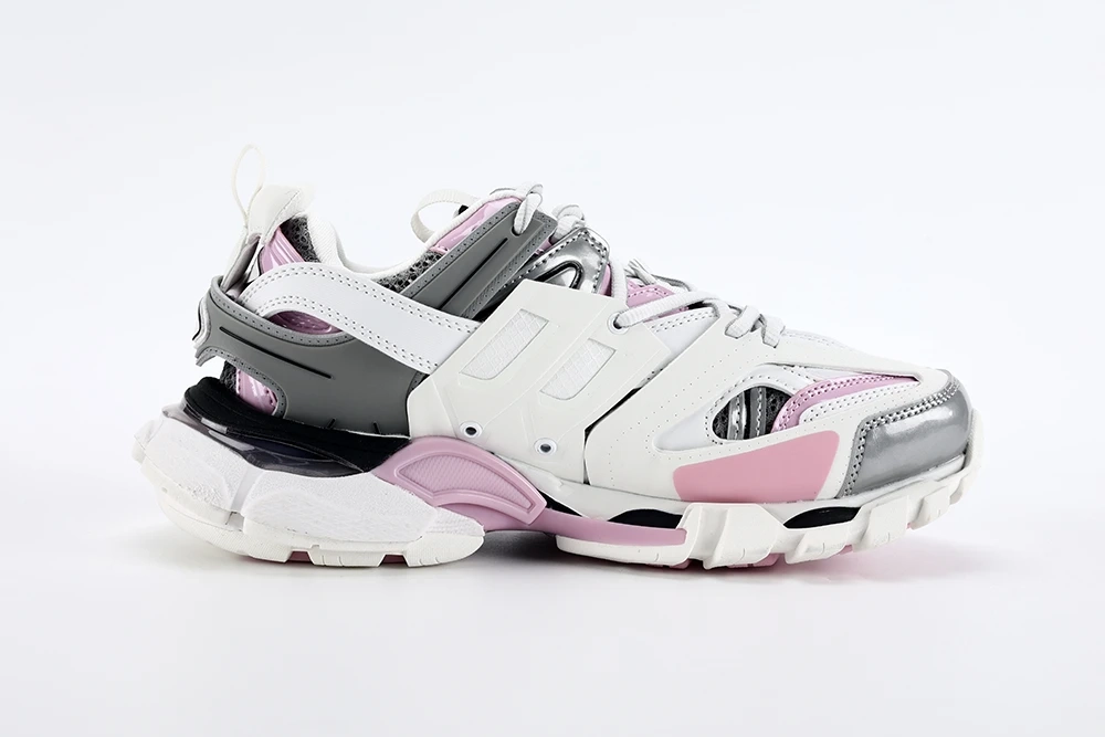 BALENCIAGA WHITE GRAY PINK TRACK SNEAKER